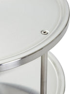 Juvale 2-Tier Lazy Susan Spice Rack Organizer for Cabinet - 10.5 in, Stainless Steel - Kitchen Countertop Organizer & Spice Carousel for Pantry Organization