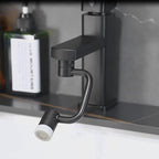 1080° Rotating Faucet Extender Aerator,Solid Brass Universal Splash Filter Faucet, Big Angle Swivel Faucet Aerator Sink Attachment,Dual-function 2-Flow Sprayer,Matte Black…