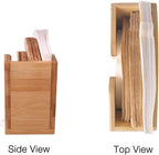 Unibene Bamboo Coffee Filter Holder, Coffee Paper Storage Container Dispenser Rack Shelf for Aeropress, Chemex, Hario V60 and Melitta Cone Filters