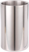 Double Wall Utensil Holder - 304 Stainless Steel Sleek Kitchen Utensil Holder for Countertop, Spatula Spoon Storage Organizer, Large Cooking Utensil Caddy Counter, Shining Utensil Crock, Mirror Polish
