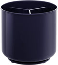 Plastic Rotating Extra Large Utensil Holder Crock with No-Tip Weighted Base, Removable Divider, And Gripped Insert - Dishwasher Safe Kitchen Utensil Holder For Kitchen Counter: Blue Utensil Caddy