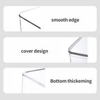 Clear Storage Bins With Lids,4 Packs Food Storage Organizer,Stackable Kitchen Cabinet,Bathroom Basket,Fridge Organization.Pantry Transparent Containers For Fruits,Drinks