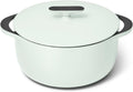 Caraway Enameled Dutch Oven - 6.5 qt Cast Iron Dutch Oven With Lid - 3 Layer Enamel Coating - No Seasoning Required - Compatible With All Stovetops - Oven Safe - No Forever Chemicals - Light Mist