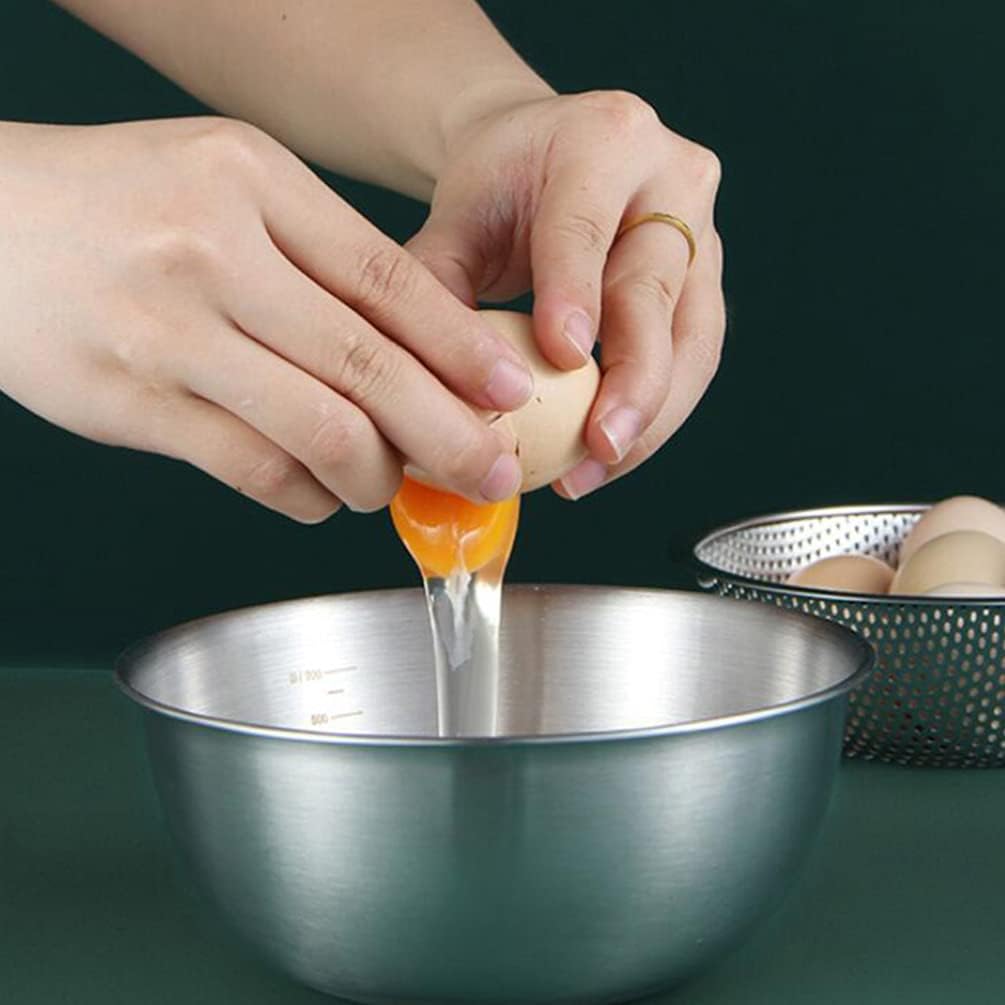 Strainers and Colanders Stainless Steel Colander with Bowl Set Bowl and Fruit Washing Drainers Basket Basins for Vegetables Fruits Cheese,Dishwasher Safe