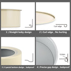 Guowall 6 inch Cake Pan with Removable Bottom Carbon Steel Round Chiffon Cake Tin Round Shaped Nonstick Cheesecake Mould for Baking - Cream Color