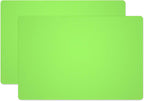 Silicone Placemats, Food-Grade Non-Slip Waterproof, Dining, Stain Resistant, Countertop Protector, Kitchen Counter Mat, Heat Resistant, Baking mat Dishwasher Safe (23.6"×15.7"-2pack, Green)