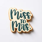 Wedding Cookie Cutter and Stencil Set Bundle Miss to Mrs Bachelorette Wedding Bridal Plaque Cookie Cutter or Stencil (Miss to Mrs)