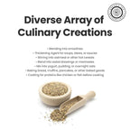 Pride of India - PACK of 6 - Triple Omega Superseed Flour 1 lbs (454 gm) Nutty Earthy Taste Milled in Small Batches | Chia Flax Sesame Seed mix | Used for Cooking Baking Coating Muffins Smoothies