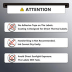 BETCKEY - 4" x 2" (102 mm x 51 mm) Barcode Shipping & Multipurpose Labels Compatible with Zebra & Rollo Label Printer,Premium Adhesive & Perforated [10 Rolls, 7500 Labels]