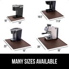 GORILLA GRIP Silicone Coffee Mat, Espresso Drink Bar Station Accessories, Waterproof Heat-Resistant Dish Drying Mats, Stay in Place on Kitchen Counter, Home Kitchen Decor Essentials, 10x14, Brown