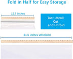 100 ft Clear Cellophane Wrap Roll (31.5 in x 100 ft) - 3 Mil Thicken Cellophane Roll, Clear Cellophane Bags Large, Clear Wrapping Paper for Flower Gift Baskets Wrap (31.5" fold into 16")