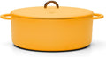 Great Jones Dutchess Cast Iron Dutch Oven Pot With Lid (Mustard) - Large 6.75 Quart Size, Dual Handles - All Stovetop Safe - 500° Dutch Oven For Bread Baking | Dishwasher Friendly