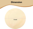15" Round Baking Stone for Grill Oven, Heavy Duty Cordierite Bread Cooking Pan, Thermal Shock Resistant, Ideal for Making Crisp Crust Pizza