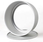 Tosnail 2 Pack 8-Inch Aluminum Round Cake Pan with Removable Bottom