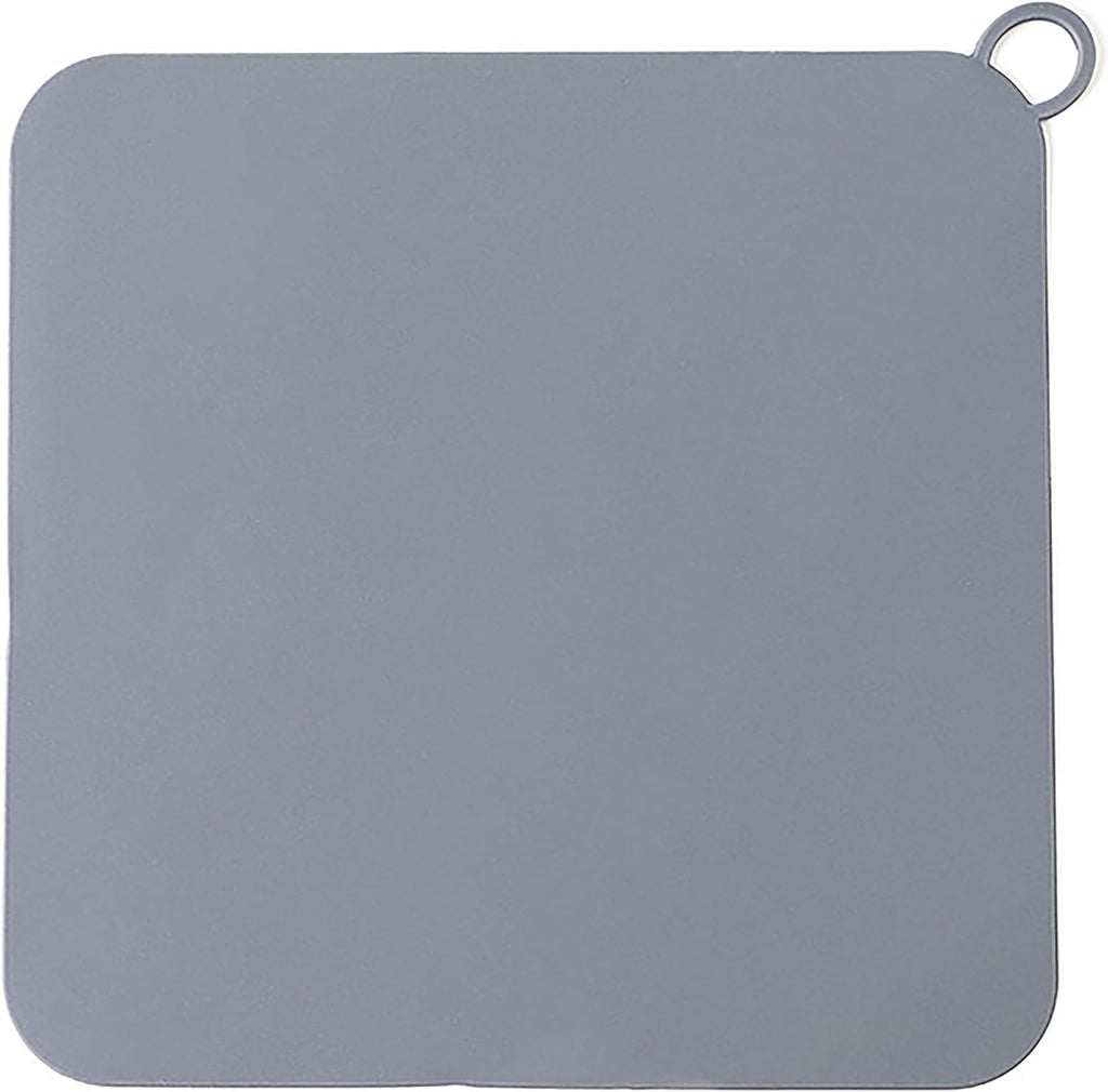 2 Pieces 8 x 8 Inch Silicone Tub Stopper Floor Drain Cover Sewer Anti-Odor Mat Deodorizing Drain Plugs for Kitchen,Bathroom and Laundry (Grey)
