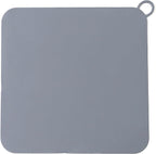 2 Pieces 8 x 8 Inch Silicone Tub Stopper Floor Drain Cover Sewer Anti-Odor Mat Deodorizing Drain Plugs for Kitchen,Bathroom and Laundry (Grey)