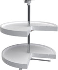 Rev-A-Shelf 24" Pie-Cut Lazy Susans 2-Shelf, White