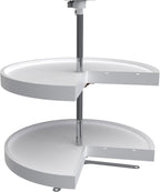 Rev-A-Shelf 24" Pie-Cut Lazy Susans 2-Shelf, White