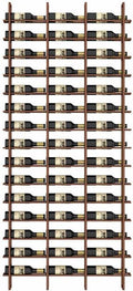 Wine Rack Freestanding Floor, 16 Tier 48 Bottle Capacity Display Holder, Industrial Wine Bottle Storage Shelves, for Any Bar, Wine Cellar, Kitchen, Dining Room (Brown, 3 Column)