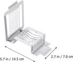 VOSAREA Stainless Steel Egg Slicer Kitchen Slicer Tool for Slicing Eggs and Cheese 5.7X3.54 Inches