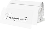 Transparent Thermal Labels Stickers 2x4 Inch, Self-Adhesive Clear Waterproof Thermals Stickers for Logo Design, Transparent Direct Thermal Labels- 200 Sheets
