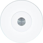 30-Inch Lazy Susan Turntable for Dining Table, Tempered Glass, 360° Rotation, Anti-Tip Design, Perfect for Parties, Weddings, and Family Dinners (30 inch)