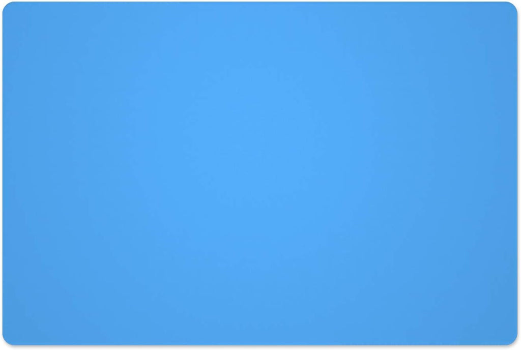 Silicone Placemats, Food-Grade Non-Slip Waterproof, Dining, Stain Resistant, Countertop Protector, Kitchen Counter Mat, Heat Resistant, Baking mat Dishwasher Safe (23.6"×15.7"-1pack, Blue)