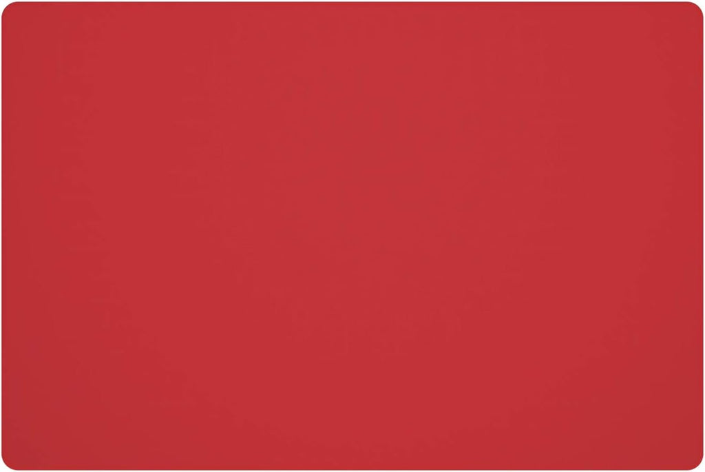 Silicone Placemats, Food-Grade Non-Slip Waterproof, Dining, Stain Resistant, Countertop Protector, Kitchen Counter Mat, Heat Resistant, Baking mat Dishwasher Safe (23.6"×15.7"-1pack, Red)