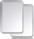Baking Sheet Set of 2, Wildone Stainless Steel Baking Tray Cookie Pan, Size 20 x 14 x 1 Inch, Non Toxic & Heavy Duty & Easy Clean