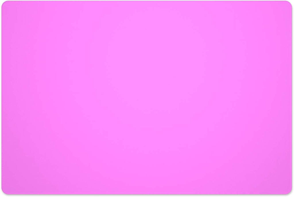 Silicone Placemats, Food-Grade Non-Slip Waterproof, Dining, Stain Resistant, Countertop Protector, Kitchen Counter Mat, Heat Resistant, Baking mat Dishwasher Safe (23.6"×15.7"-1pack, Rose)