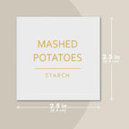 Talented Kitchen Labels for Storage Bins & Food Containers - 2.5 x 2.5-Inch Matte White Vinyl Squares - Metallic Gold Text Peel & Stick - Water-Resistant for Jars & Pantry Organization