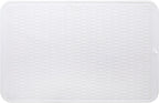 Silicone Dish Drying Mat for Multiple Usage,Easy clean,Eco-friendly,Heat-resistant Silicone Mat for Kitchen Counter or Sink,Refrigerator or Drawer Liner White 3XL 28 inches x 18 inches
