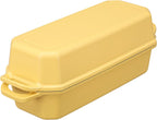 Bread Pan Cast Iron Loaf Pan with Lid Bread Loaf Pan 13x5 Inch Enameled Cast Iron Sourdough Bread Pan,Yellow