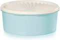 Tupperware Heritage Collection 7.6 Cup Cookie Canister, Vintage Blue Color, Dishwasher Safe and BPA Free Container (1.8 L)