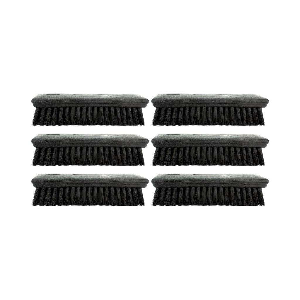 SPARTA 42024EC03 Comfort Grip Plastic Scrub Brush, Hand Brush For Cleaning, 8 Inches, Black, (Pack of 6)