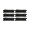 SPARTA 42024EC03 Comfort Grip Plastic Scrub Brush, Hand Brush For Cleaning, 8 Inches, Black, (Pack of 6)