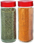 JARMING COLLECTIONS Glass Spice Jars with Shaker Lids - Spice Containers 16 oz Popcorn Seasoning Shaker or Parmesan Cheese, Cinnamon Sugar Dispenser