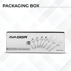Avador® Premium Set of 8 Stainless Steel Hostess Serving Unitensil Tool Set for Weddings | Buffer | Party | Kitchen | Restaurants