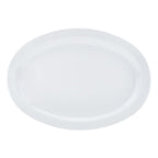 Amazon Basics Melamine (Plastic )Oval Platter Narrow Rim, 6 Piece Set, 13 in x 9.75 in, White (Previously AmazonCommercial brand)