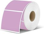 iEager Purple Square Thermal Label Stickers, 2"x2" Self-Adhesive Square Direct Thermal Labels with Perforation Line, 500 Sheets/Roll
