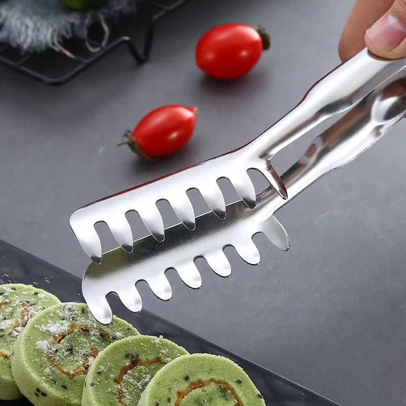 2-Piece Spaghetti Set, Stainless Steel Pasta Server & Tongs, Heat Resistant, 12 Inch