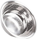 Hemoton Stainless Steel Rice Washer Bowl and Strainer Colander for Kitchen Use Multipurpose Fruit Vegetable Washing Basket 8.66 Inch Diameter