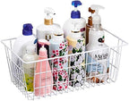 slideep Farmhouse Freezer Baskets Organizer Storage Bins Large Organizer Baskets for Storage, Office, Bathroom, Pantry Organization Storage Bins Rack with Handles 6 Pack
