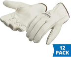 J. J. Keller & Associates, Inc. SAFEGEAR Cowhide Leather Work Gloves with Keystone Thumb