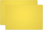 Silicone Placemats, Food-Grade Non-Slip Waterproof, Dining, Stain Resistant, Countertop Protector, Kitchen Counter Mat, Heat Resistant, Baking mat Dishwasher Safe (23.6"×15.7"-2pack, Yellow)