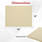 13Pcs Rectangular Pizza Stone for Oven and Grill, 15 x 12 Inch Pizza Stone Set with Pizza Peel, Grill Stone Baking Stone for Outdoor Grill for Pizza, Bread, 0.59'' Thickened Stone Pizza Pan