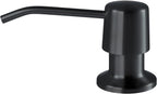Soap Dispenser for Kitchen Sink - 4” Spout and 16oz Capacity Bottle - Black Countertop Soap Dispenser Pump with 47" Extension