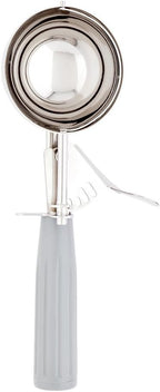 Met Lux 4 oz Stainless Steel #8 Portion Scoop - with Gray Handle - 1 count box