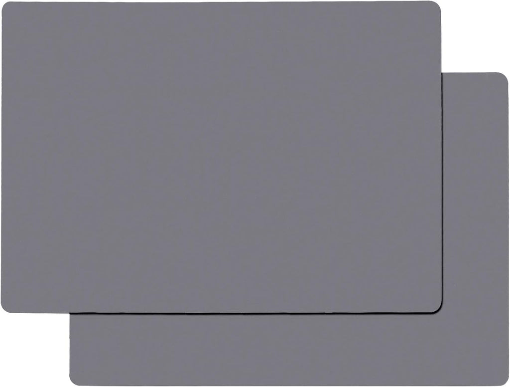 Gartful Extra Large Silicone Mats for Countertop, 28" by 20" Multipurpose Mat, Counter Table Protector, Desk Saver Pad, Placemat Nonstick Nonskid Heat-Resistant Pad, Dark Gray, 2PCS