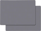 Gartful Extra Large Silicone Mats for Countertop, 28" by 20" Multipurpose Mat, Counter Table Protector, Desk Saver Pad, Placemat Nonstick Nonskid Heat-Resistant Pad, Dark Gray, 2PCS